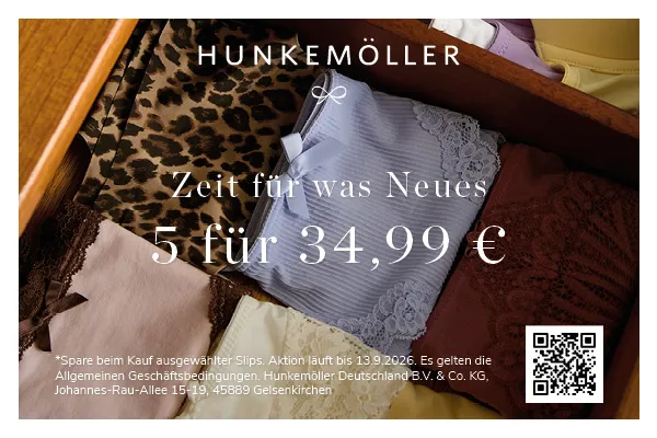 Zeit für was Neues | 5 für 34,99 € | Spare beim Kauf ausgewählter Slips bei HUNKEMÖLLER