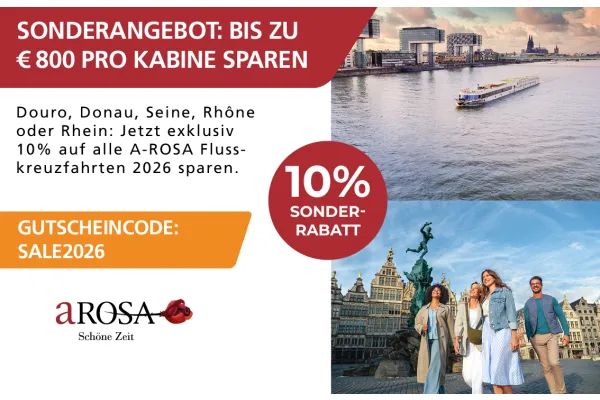 SONDERANGEBOT: BIS ZU € 800 PRO KABINE SPAREN