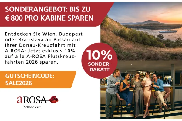 SONDERANGEBOT: BIS ZU € 800 PRO KABINE SPAREN