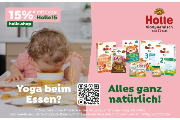 15% RABATT auf alle Holle-Produkte*