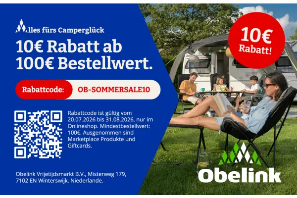 10€ Rabatt ab 100€ Bestellwert! | Alles fürs Camperglück