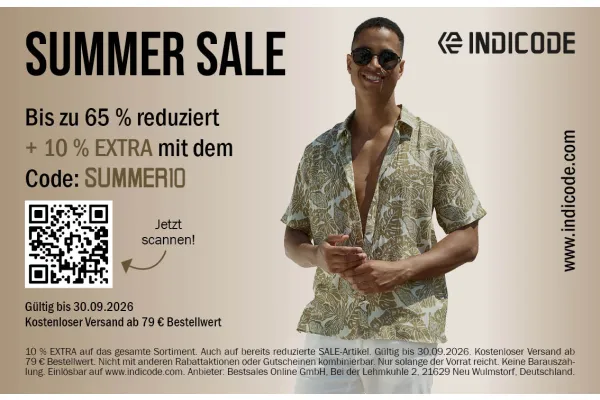 SUMMER SALE | Bis zu 65 % reduziert + 10 % EXTRA | Jetzt shoppen!