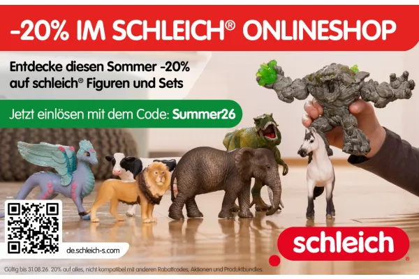 Sichere dir diesen Sommer -20% im schleich® Onlineshop