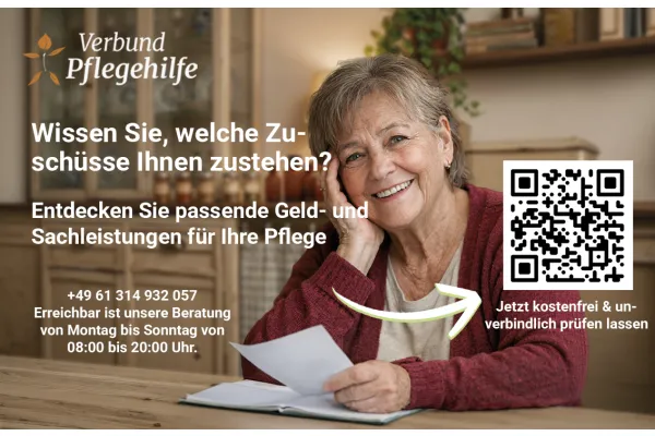Wissen Sie, welche Zuschüsse Ihnen zustehen? | Entdecken Sie passende Geld- und Sachleistungen für Ihre Pflege | Jetzt kostenfrei & unverbindlich prüfen lassen