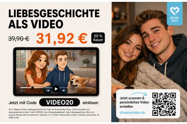 DEINE LIEBESGESCHICHTE ALS VIDEO | Jetzt mit Code VIDEO20 einlösen